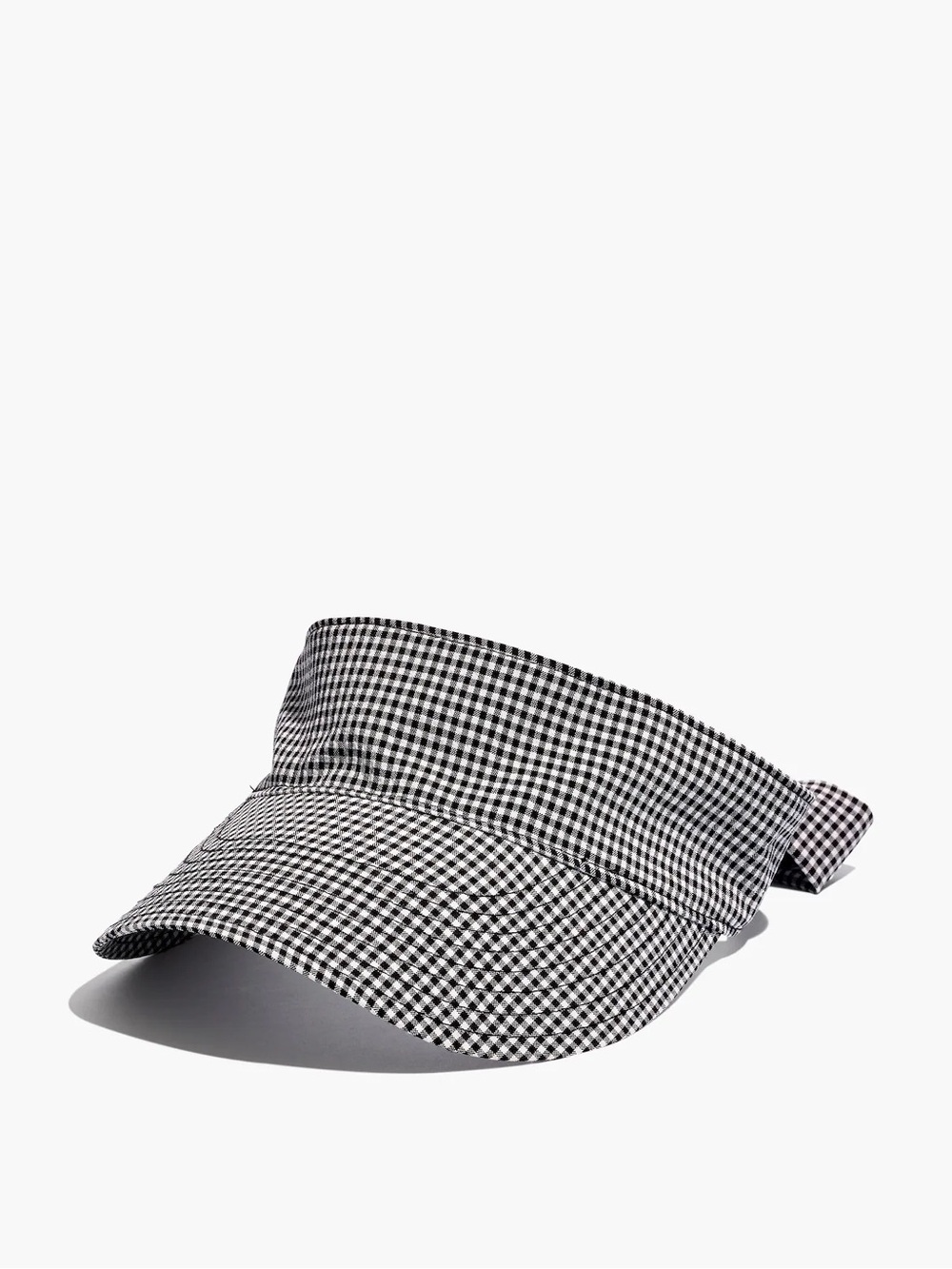 Madewell Gingham Tie-Back Visor
